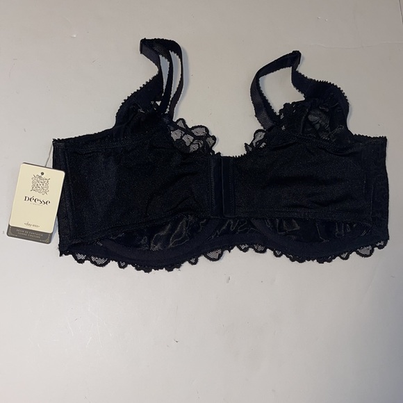 🆕 Déesse Lingerie Black Lace Underwire Bra - Women’s Size 42DD / DD42 - Picture 4 of 11